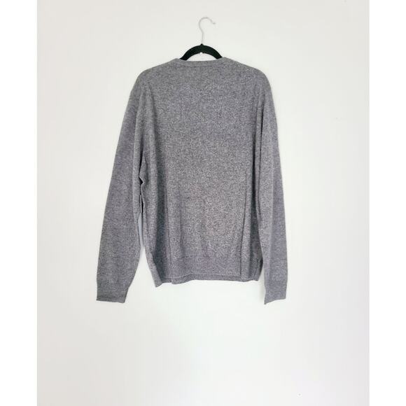 Saks Fifth Avenue Mens Gray Cashmere Sweater M NWT - Picture 2 of 3